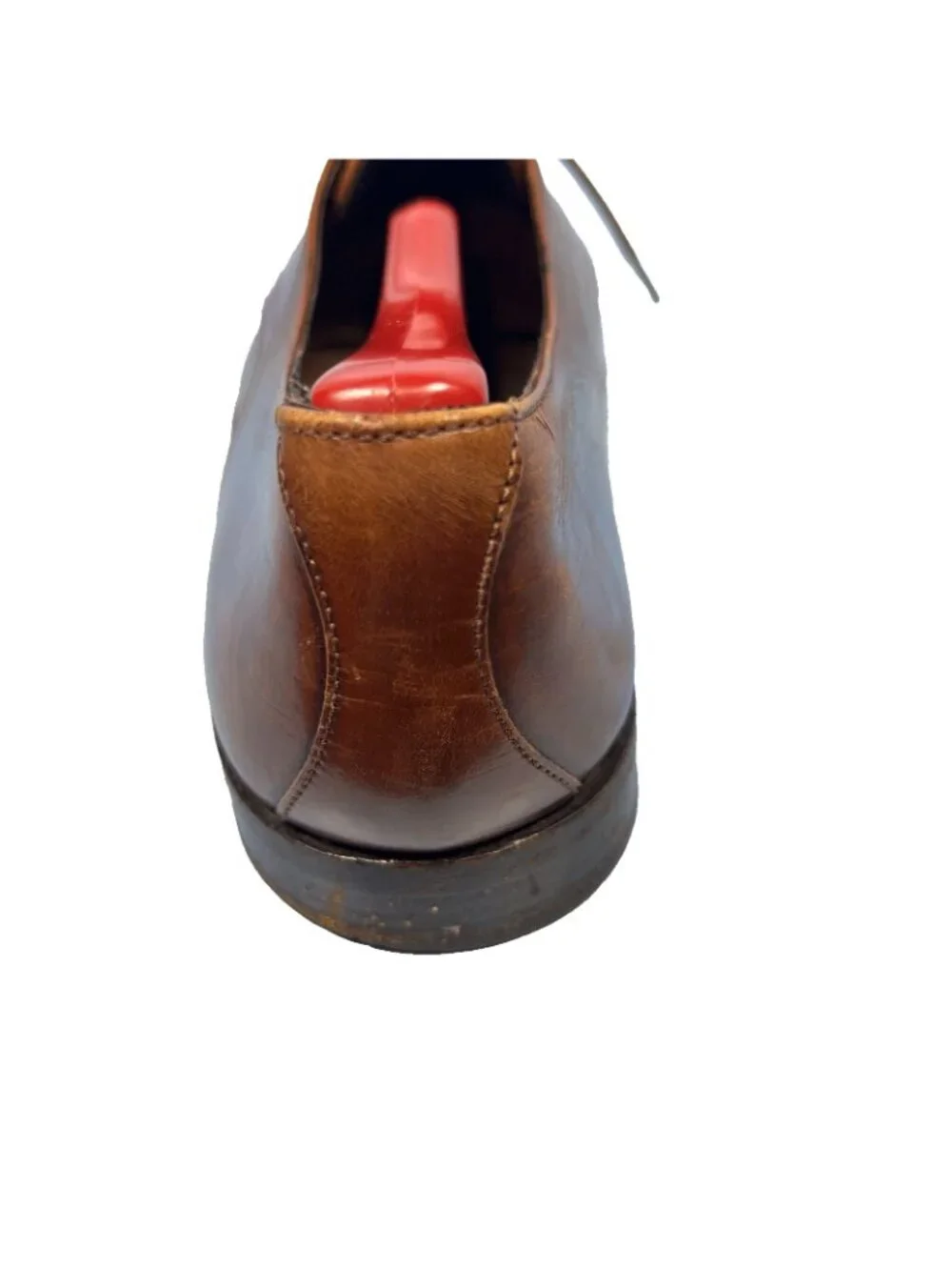 Cole Haan Bragano 9.5 Brown Woven Leather Dress Shoes Made In Italy Vibram Soles